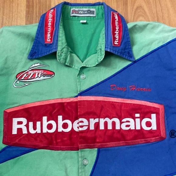 Pro Wear One Professional Competition Fisherman Fishing Button Shirt Men Medium - Picture 2 of 8